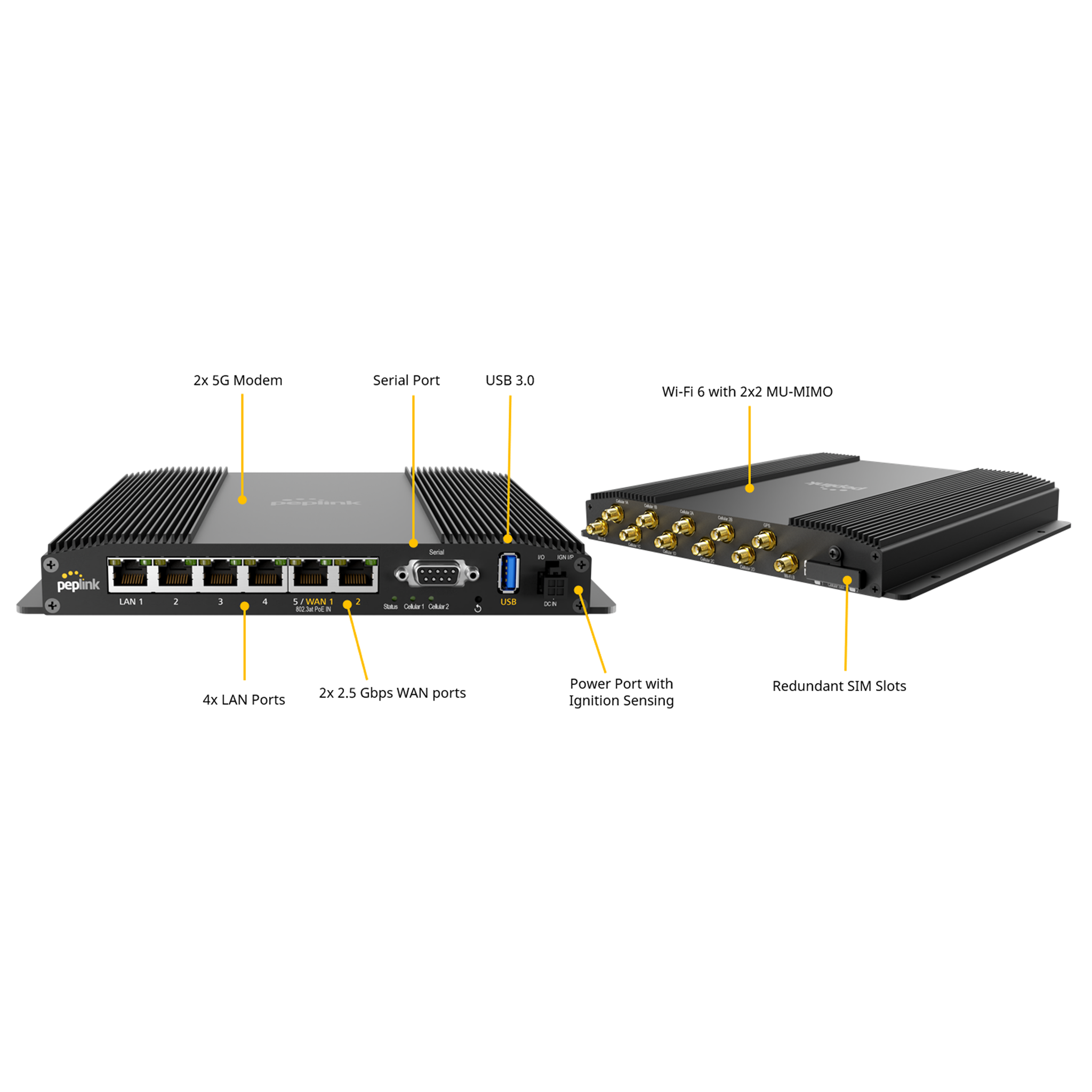 Peplink MAX BR2 Pro 5G (FirstNet Certified)