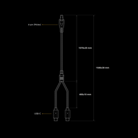 Peplink 4-pin to USB-C Power Cable
