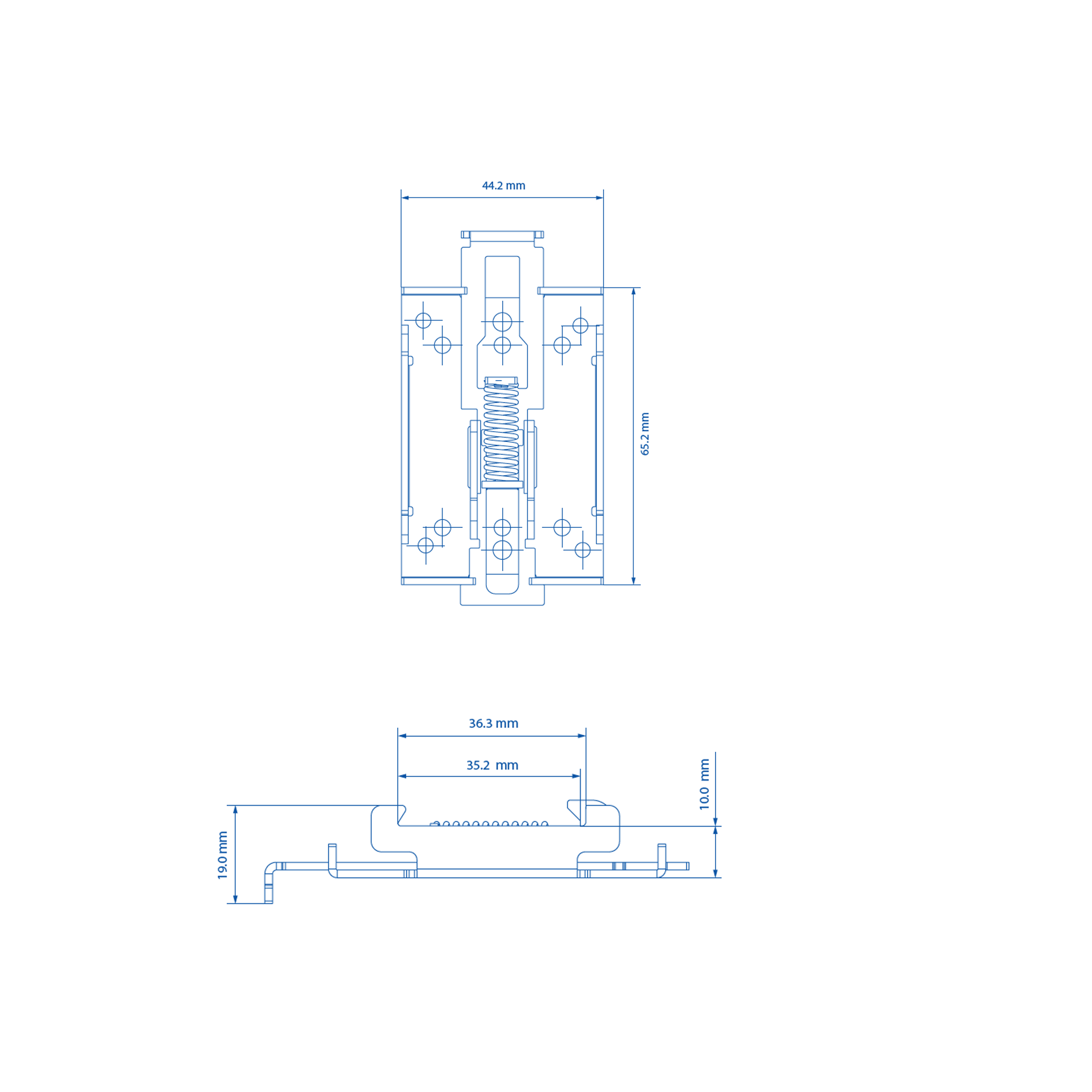 Teltonika DIN Rail Mounting Hardware 35mm