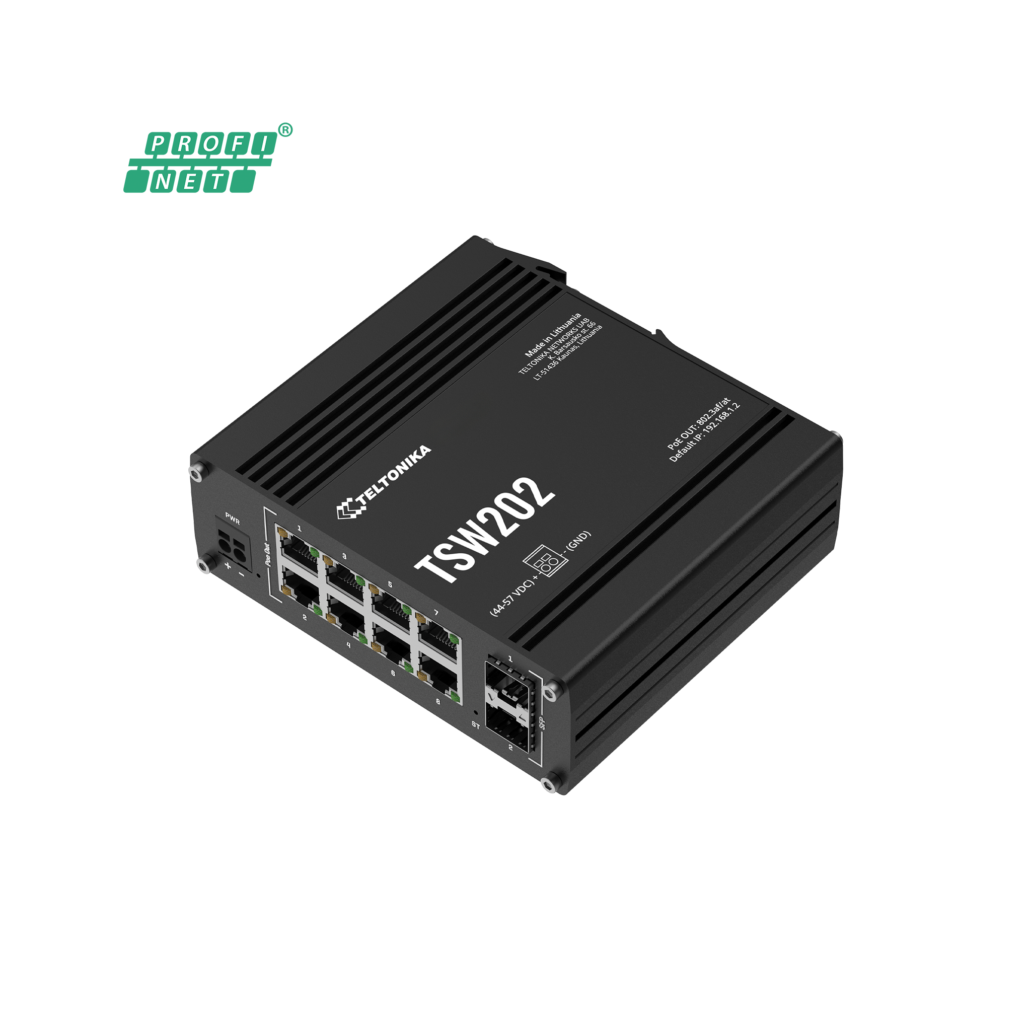 Teltonika TSW202 Industrial Managed PoE+ Switch