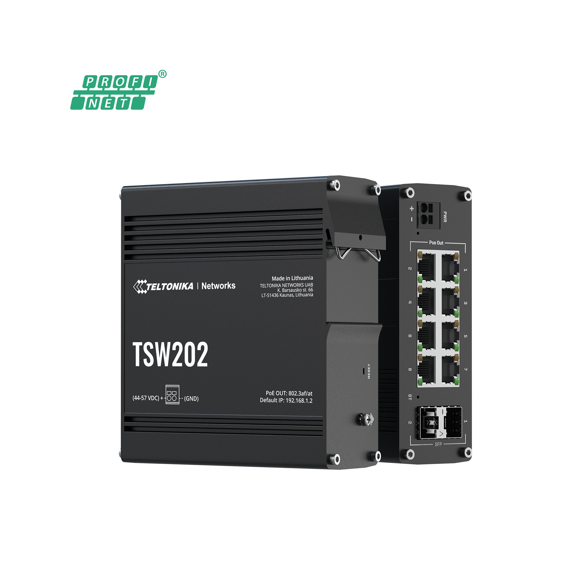 Teltonika TSW202 Industrial Managed PoE+ Switch