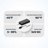 Teltonika Power Adapter 54VDC 2-Pin 250W for TSW040 / TW200 / TSW202