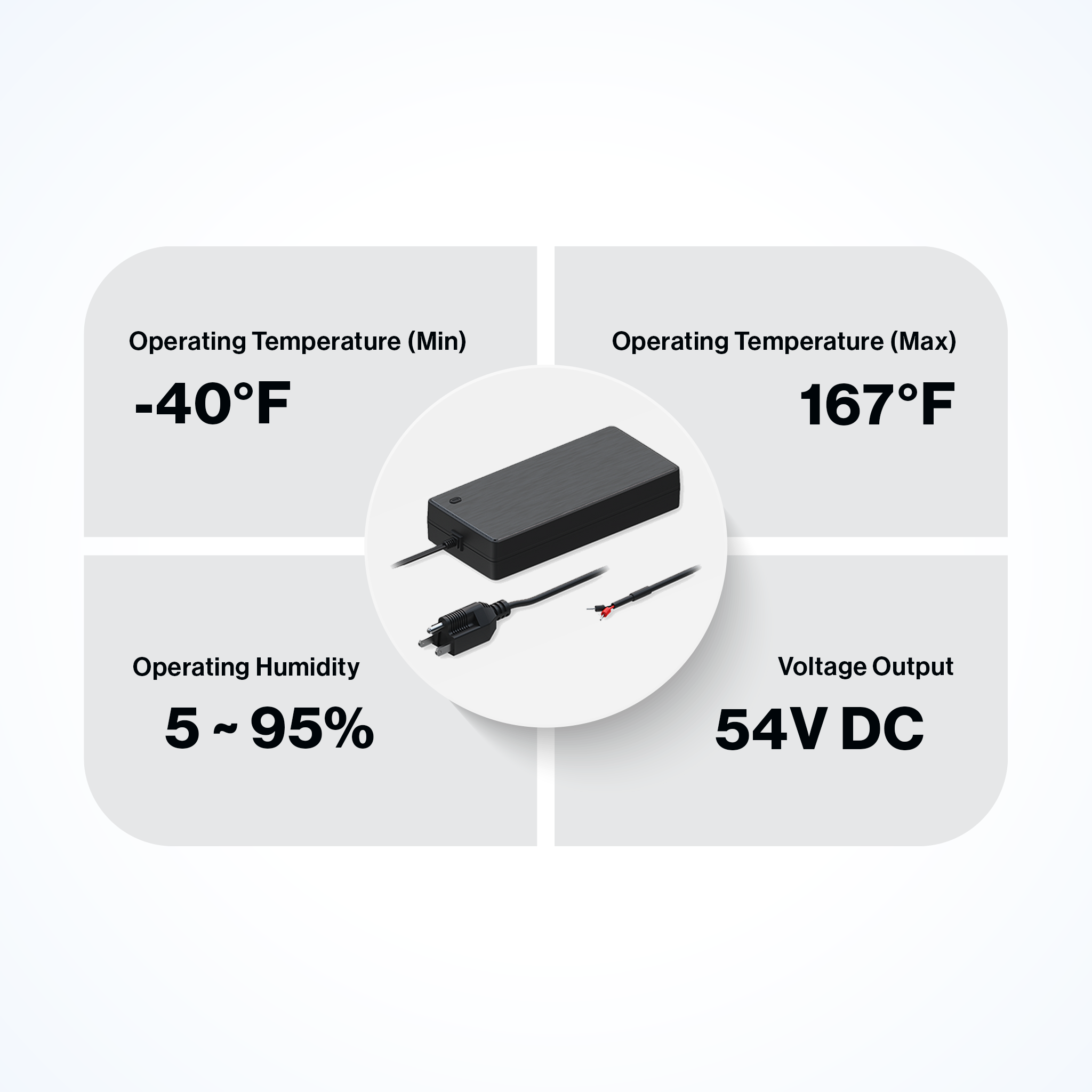 Teltonika Power Adapter 54VDC 2-Pin 250W for TSW040 / TW200 / TSW202